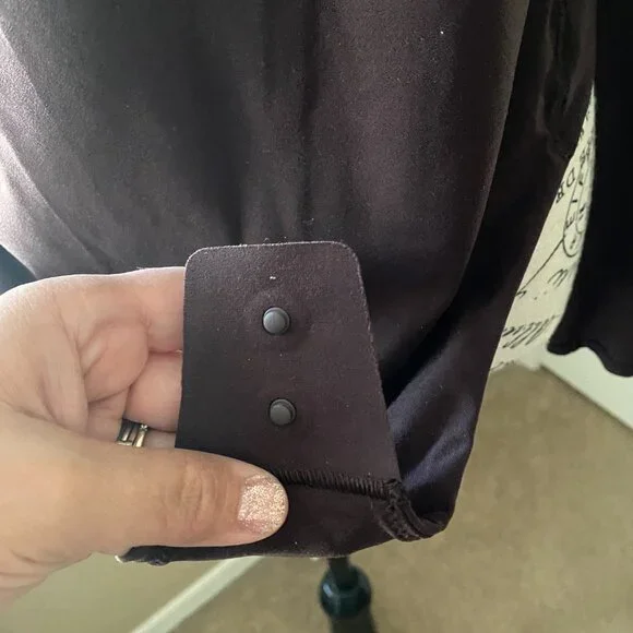 Lululemon Nulu Square Neck Long Sleeve Bodysuit Brown - Sz Large - Picture 7 of 15